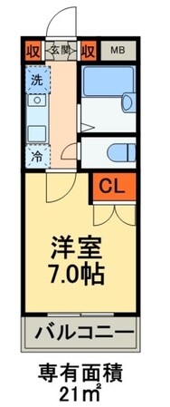 レジディア浦安の物件間取画像